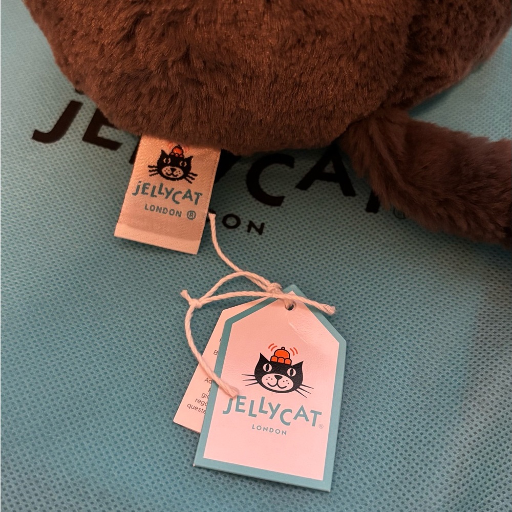 🦏 Jellycat Rhoderick Rhino Rhinoceros Grey Rhino Stuffed Animal NWT HTF Retired - Picture 8 of 9